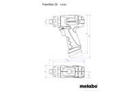 Акумуляторний ударний дриль Metabo PowerMaxx SB Basic Пластиковий кофр (600385950)