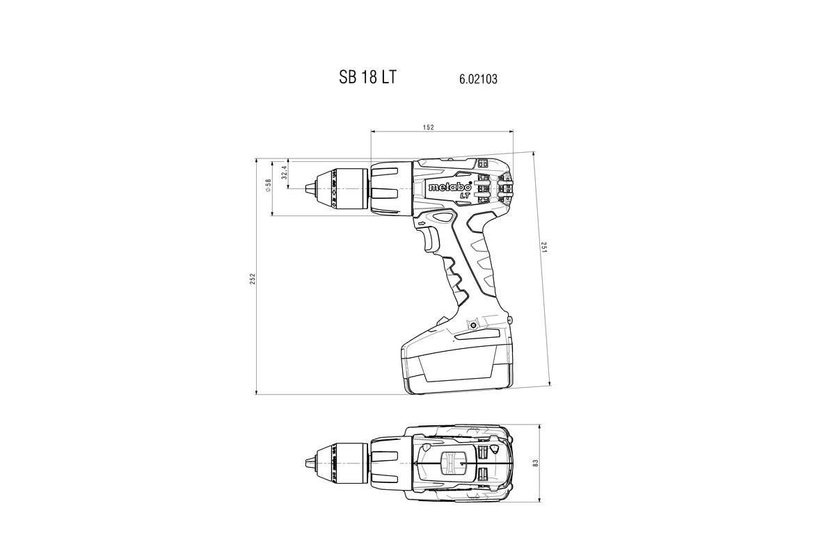 Акумуляторний ударний дриль Metabo SB 18 LT metaBOX 145 (602103840)