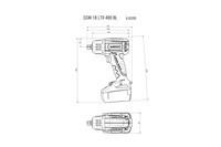 Акумуляторний ударний гайковерт Metabo SSW 18 LTX 400 BL Картонна коробка (602205890)