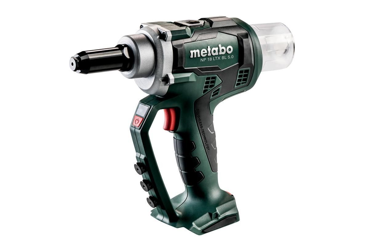 Акумуляторний заклепувальний пістолет Metabo NP 18 LTX BL 5.0 metaBOX 145 L (619002840)
