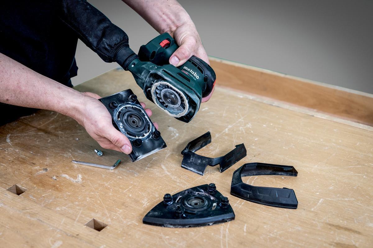 Акумуляторна вібраційна шліфувальна машина Metabo PowerMaxx SRA 12 BL Set metaBOX 215 (602036920)