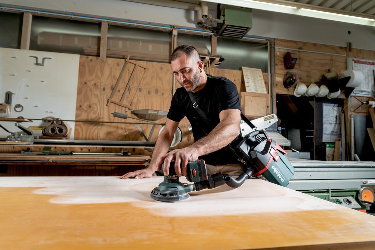 Акумуляторна ексцентрикова шліфувальна машина Metabo SXA 18 LTX 150 BL Картонна коробка (600411850)