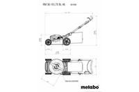 Акумуляторна газонокосарка Metabo RM 36-18 LTX BL 46 Картонна коробка (601606650)