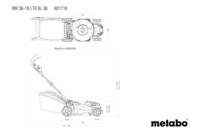 Акумуляторна газонокосарка Metabo RM 36-18 LTX BL 36 Картонна коробка (601716650)