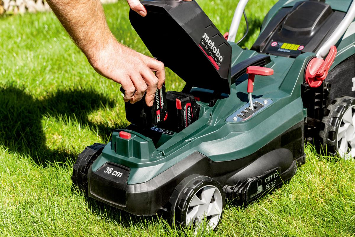 Акумуляторна газонокосарка Metabo RM 36-18 LTX BL 36 Картонна коробка (601716850)
