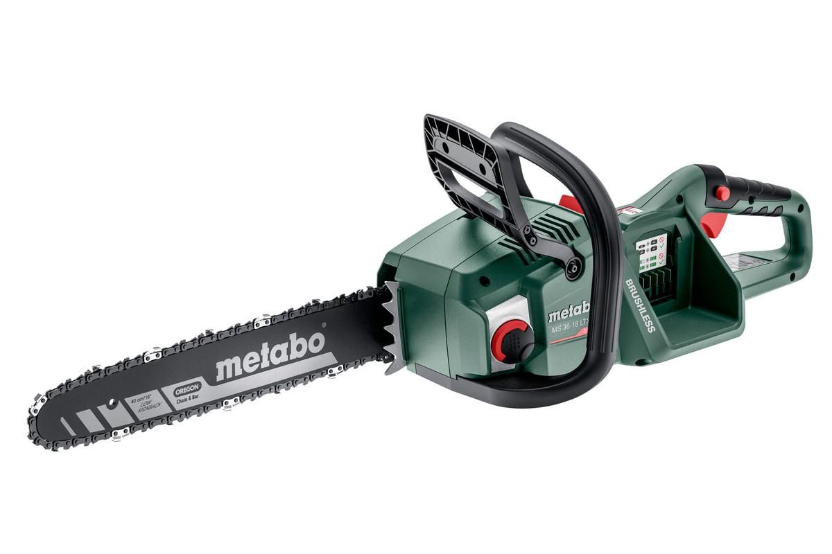 Акумуляторна ланцюгова пила Metabo MS 36-18 LTX BL 40 Картонна коробка (601613850)