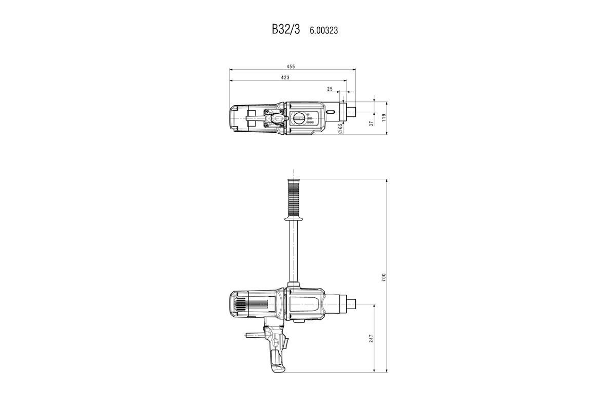 Дриль Metabo B 32/3 Картонна коробка (600323000)
