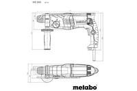 Комбінований перфоратор Metabo KHE 2645 Пластиковий кофр (601710620)