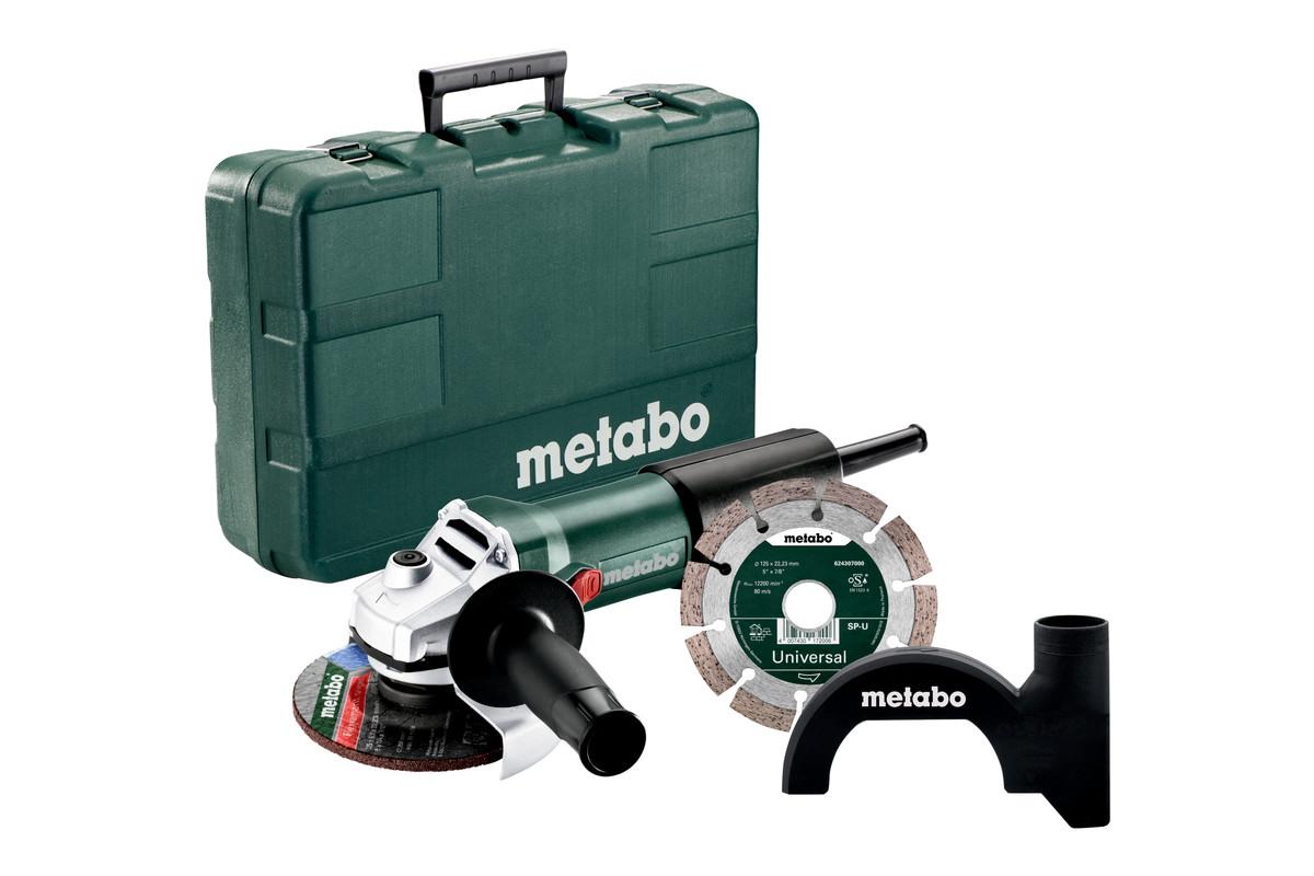 Болгарка Metabo WEV 850-125 Set Пластиковий кофр (603611510)