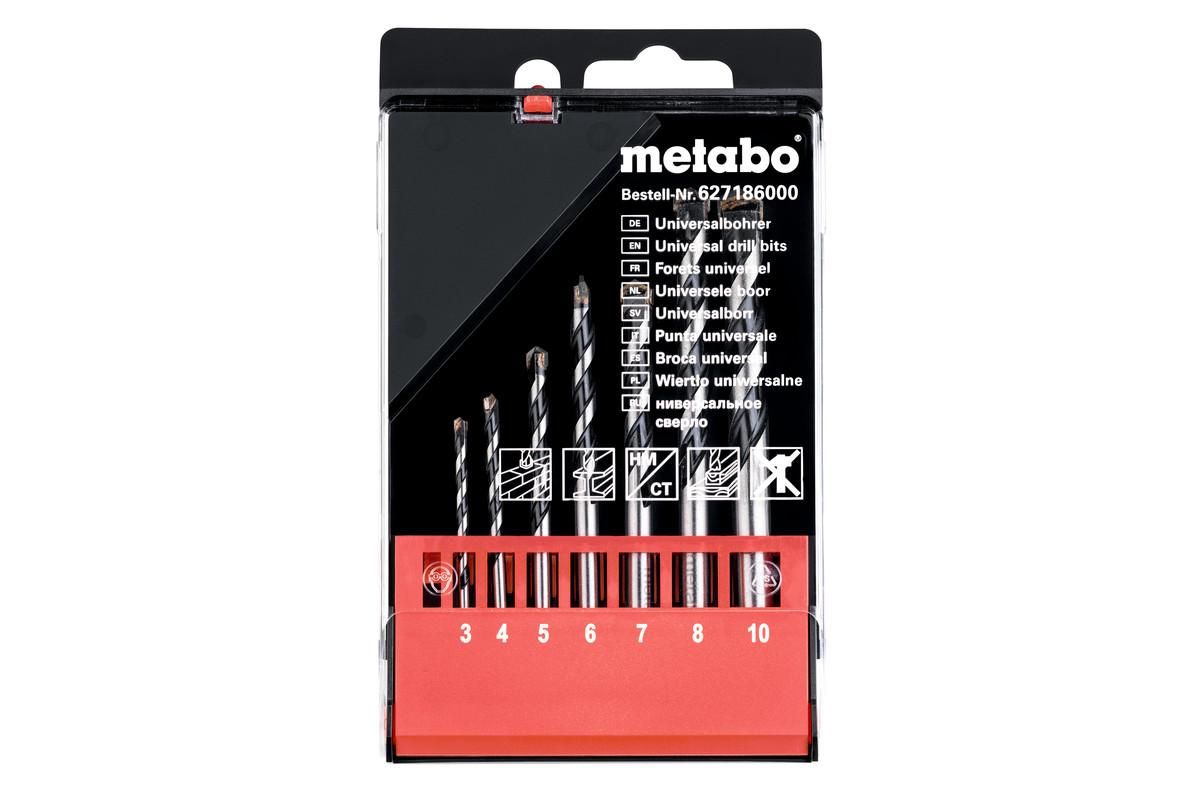 Набір універсальних свердл Metabo, 7 предметів (627186000)