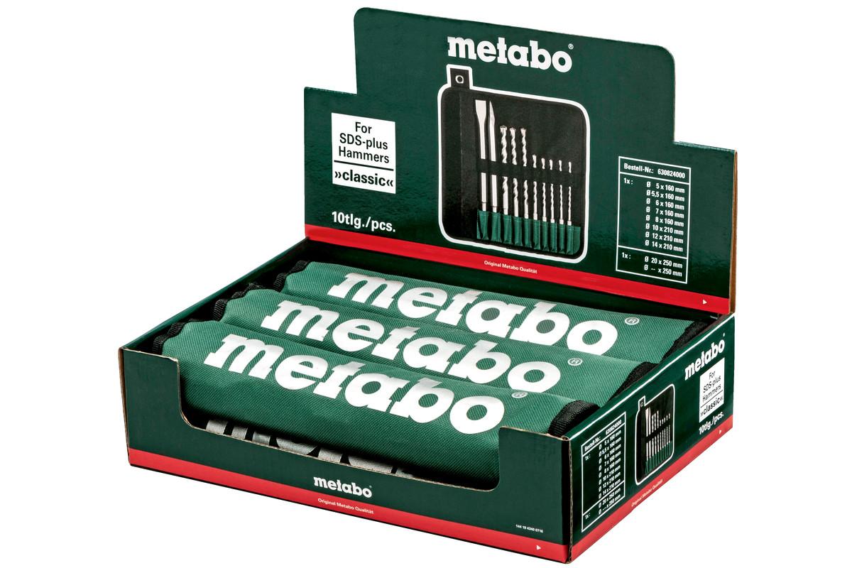 Набір бурів і зубил Metabo SDS-Plus, 10 предм. (630824000)