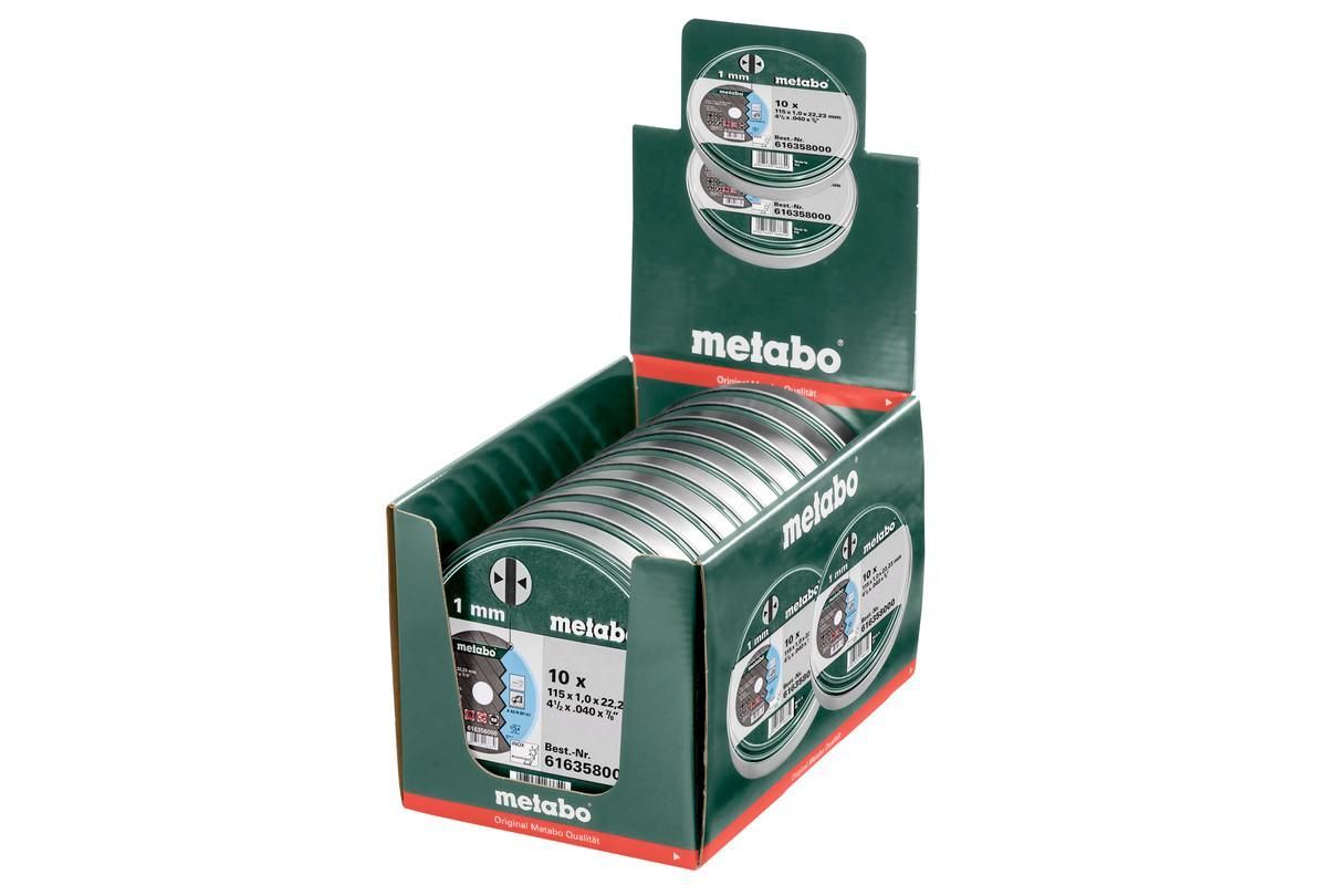 Набір відрізних дисків Metabo SP Inox TF 41, 115x1,0, 10 шт (616358000)