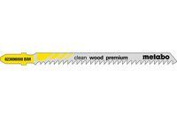 Лобзикове полотно Metabo Clean Wood Premium T 301 CDF, 5 шт (623696000)
