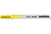 Лобзикове полотно Metabo Clean Wood T 101 D, 5 шт (623635000)