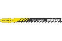 Лобзикове полотно Metabo Fast Wood T 144 D, 5 шт (623921000)