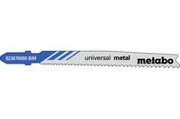 Лобзикове полотно Metabo Universal Metal T 123 XF, 5 шт (623676000)