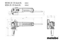 Болгарка Metabo WEBA 20-125 Quick BL (600642000)