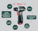 Акумуляторний дриль-шуруповерт Metabo PowerMaxx BS BL Пластиковий кофр (601721500)